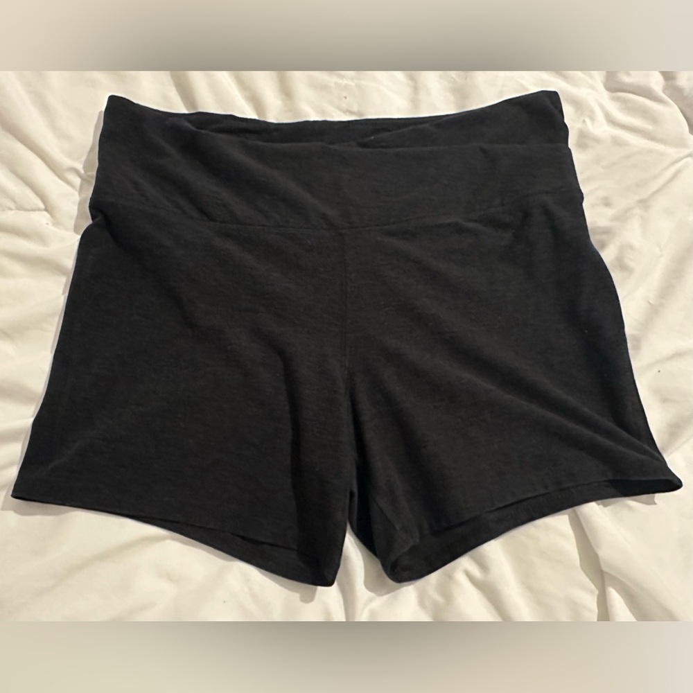 Athletic Works Black High-Rise Bike Shorts